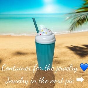 Mermaid Mystery Jewelry Jar 🐚✨
Pearls • Shells • Charms • Ocean Magi